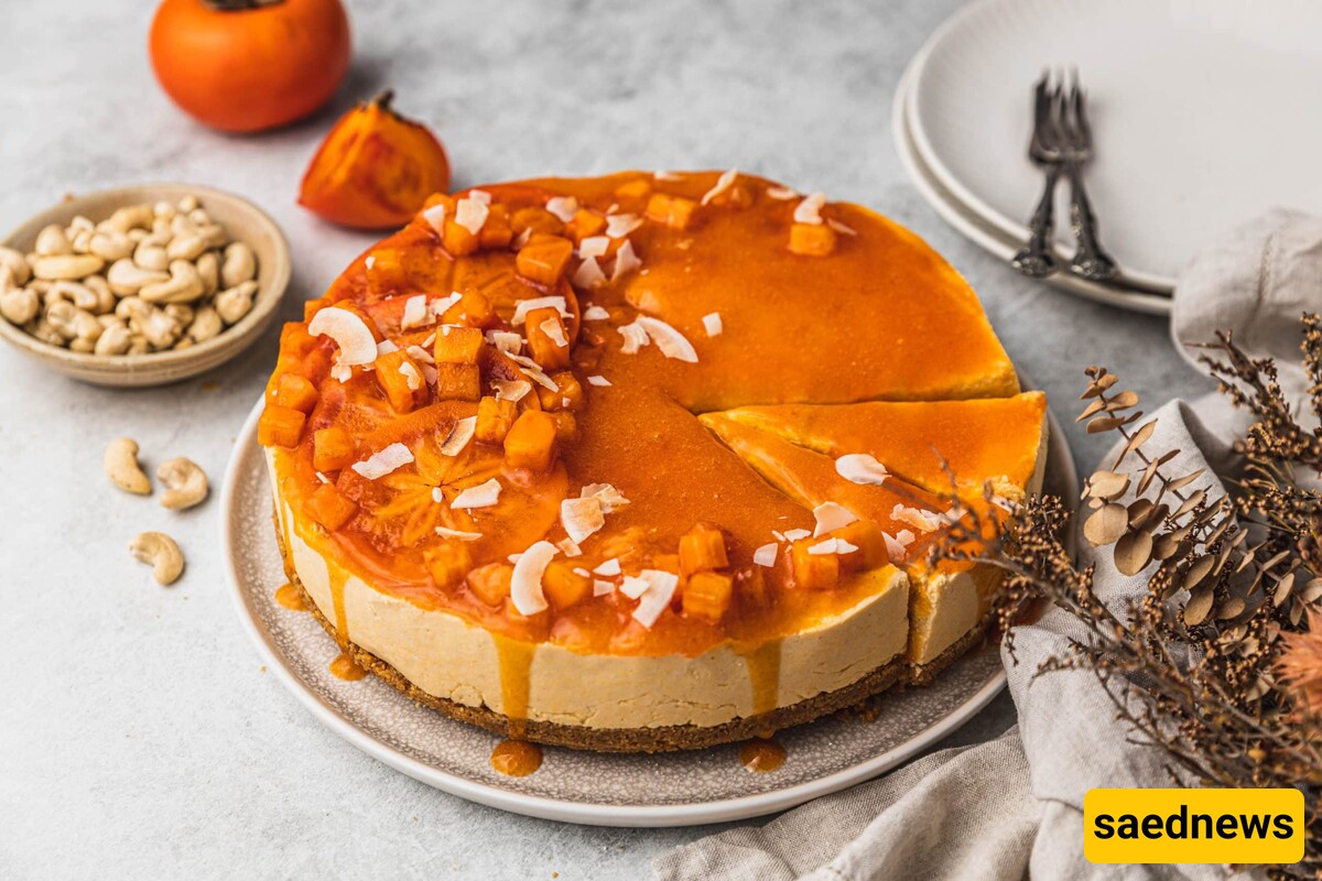 Persimmon Cheesecake: A Perfect Dessert for Yalda Night