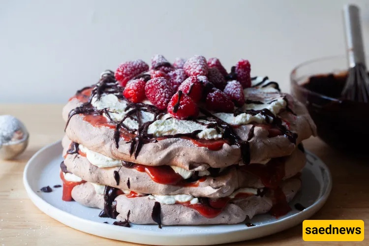 (VIDEO) I Built a Three-Tier Chocolate Raspberry Pavlova — It Took 4 Hours and Totally Paid Off!
