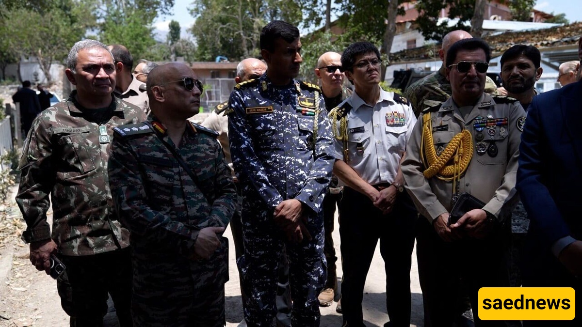 Foreign Military Attaches Tour Ravaged Evin Prison After Deadly Israeli Strike