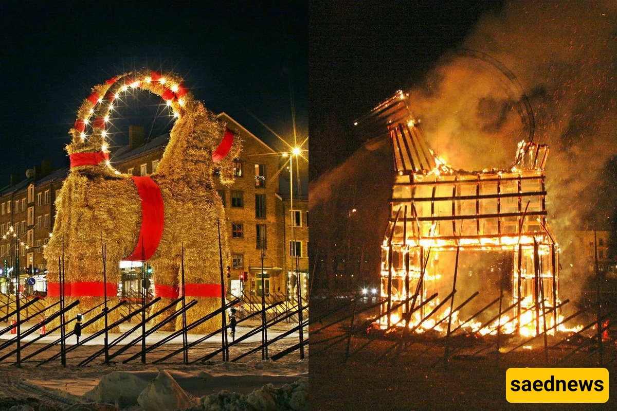 Gävle’s Burning Christmas Goat