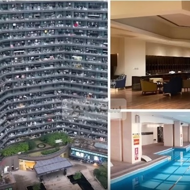 The World’s Largest Apartment Housing 20,000 Residents: Unique Architecture Inspired by Mount Everest Allows You to Experience Heights Without Leaving Home + Video