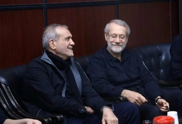 pezeshkian and larijani