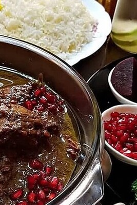 Local Stews / How to Make Delicious Fesenjan Stew with Chicken in Northern Style