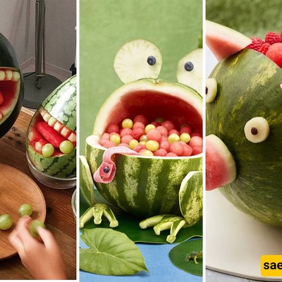 Ideas for Decorating Watermelons for Yalda Night! Simple and Quick