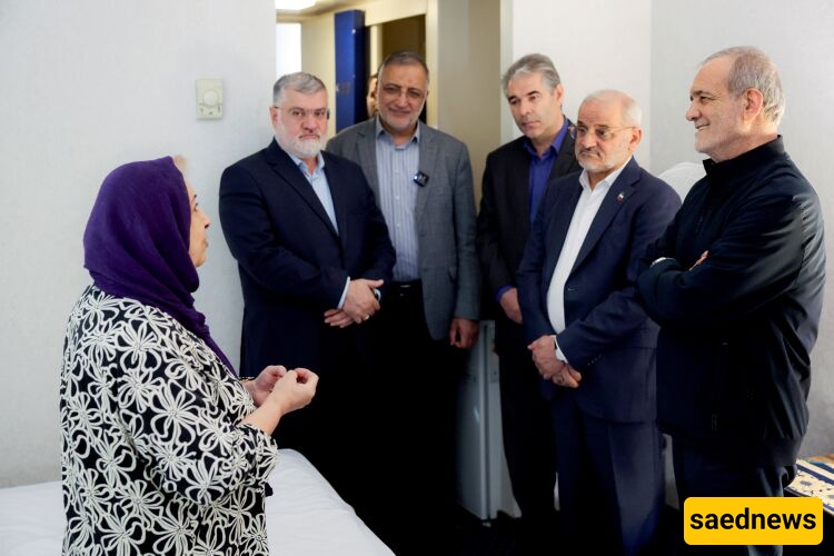 President Pezeshkian Meets With Victims of Israeli Aggression Against Iran