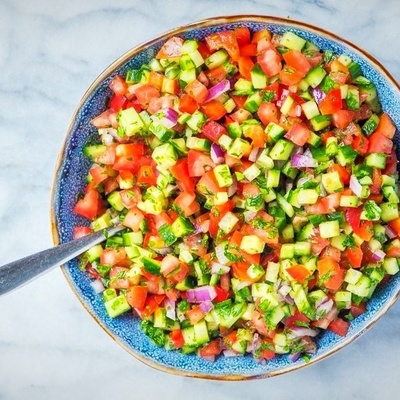 Shirazi Salad Recipe: Restaurant-Style Seasoning, Traditional Tips, Temperament, and Calories