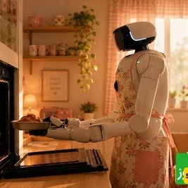 (Video) A Solution For Working Women Has Arrived: a Robot that Cleans, Bakes Sweets, and Charms You With Santur music
