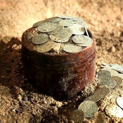 400-Year-Old Coin Treasure Unearthed Beneath an Ancient Church
