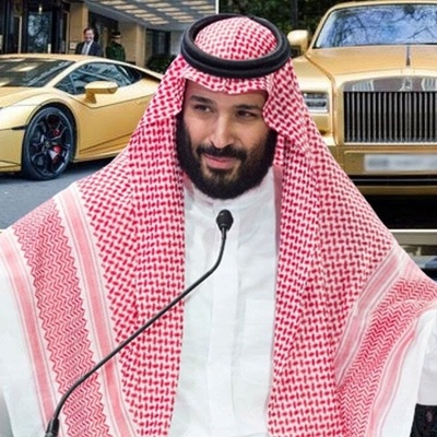 A Look at Saudi Crown Prince’s Ultra-Luxury Fleet Made Entirely of Gold — From Lamborghini to Bugatti and Mercedes [Photos]