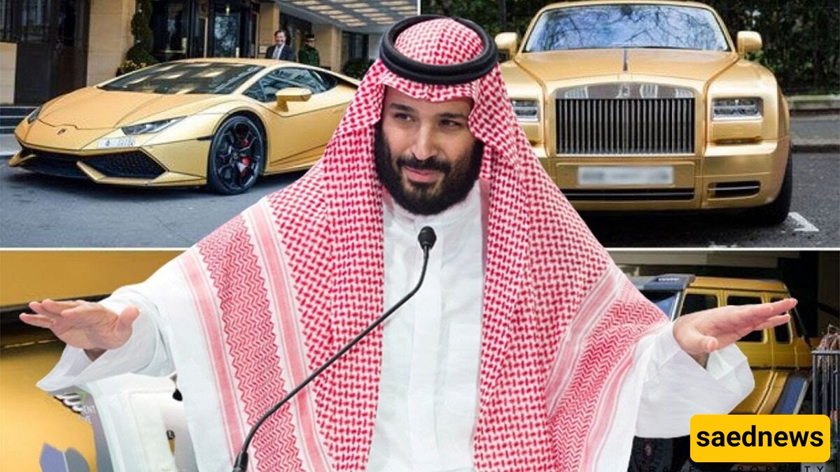 A Look at Saudi Crown Prince’s Ultra-Luxury Fleet Made Entirely of Gold — From Lamborghini to Bugatti and Mercedes [Photos]