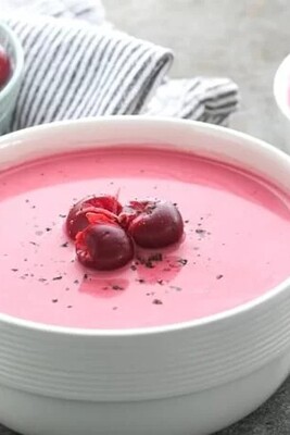 Method for Making Cold Cherry and Tomato Soup 🍒🍅