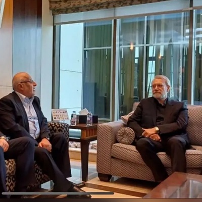Why did Larijani, during his visit to Beirut, meet with Lebanese government officials before meeting with Hezbollah authorities?