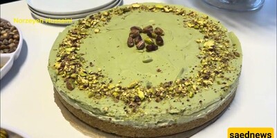 Dessert Tutorial: How to Make Dubai-Style Luxury Chocolate Cheesecake with Pistachio Filling