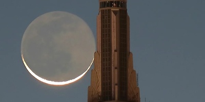 Rare “Earthshine” Phenomenon Appears In The Spring Sky