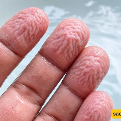 Why Do Our Fingers Wrinkle in Water?