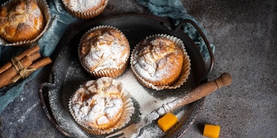 Persimmon Muffin Recipe with Grape Molasses – Healthy, Diet-Friendly, and Egg-Free + Video