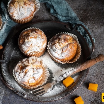 Persimmon Muffin Recipe with Grape Molasses – Healthy, Diet-Friendly, and Egg-Free + Video