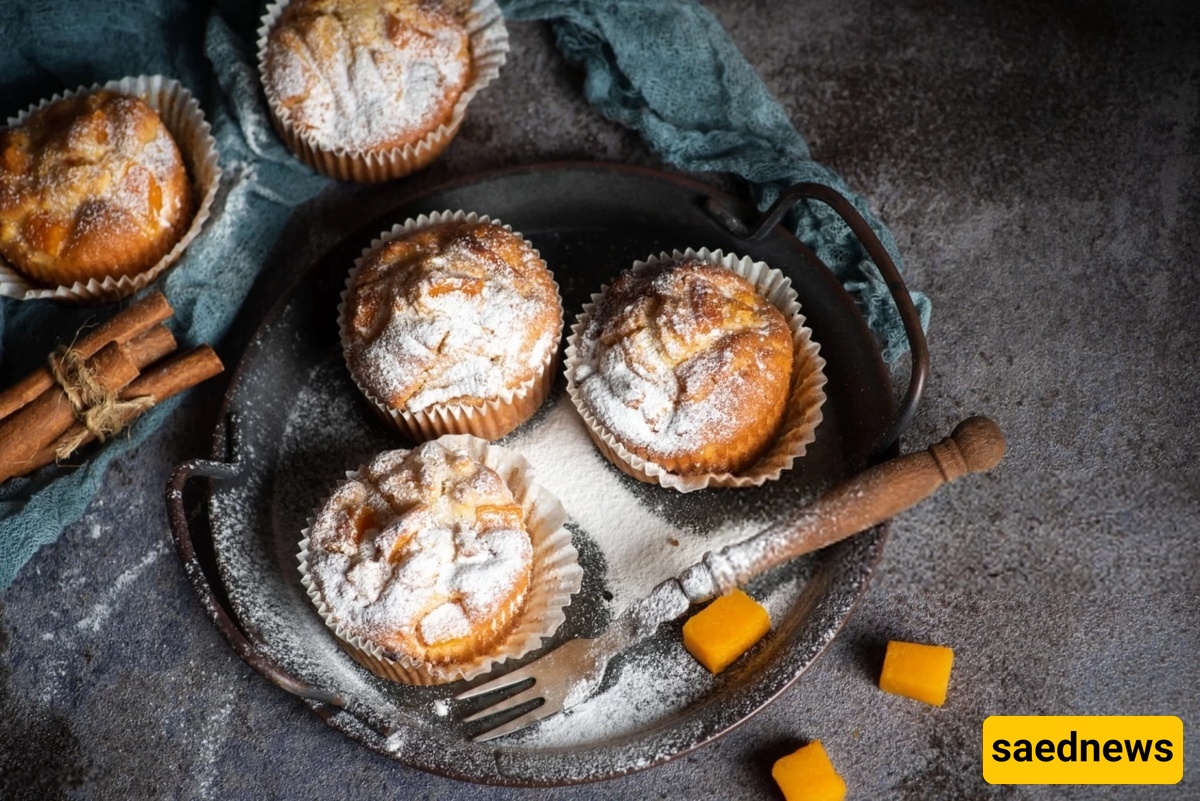 Persimmon Muffin Recipe with Grape Molasses – Healthy, Diet-Friendly, and Egg-Free + Video