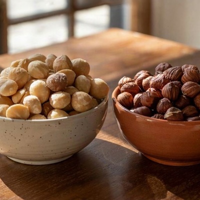 Macadamia vs. Hazelnuts: Key Differences in Taste, Appearance, Health Benefits, and Price