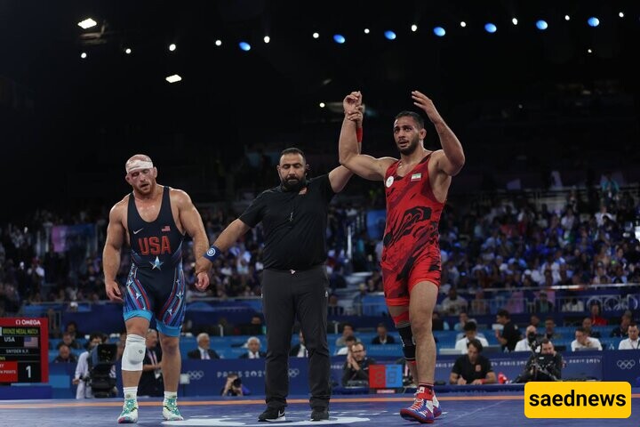 [VIDEO] Tears Of Iran’s Wrestler Azarpira Wins Bronze in 2024 Olympic Game