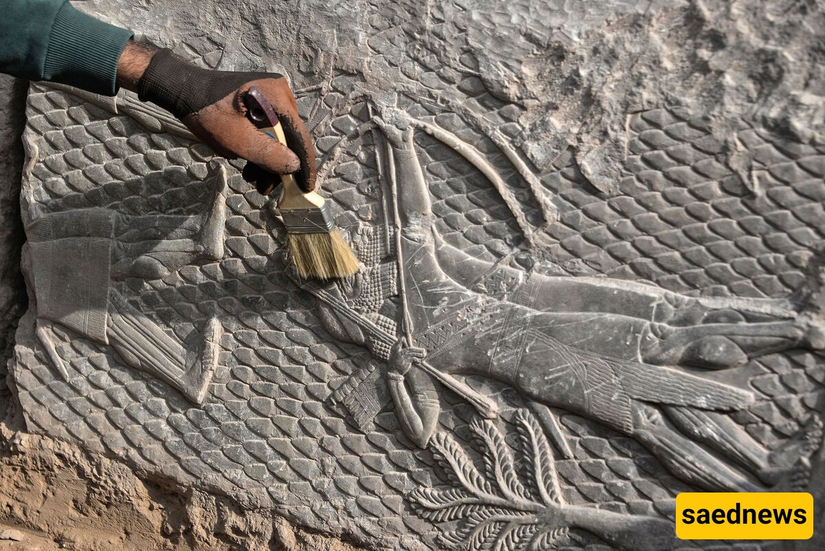 Intricately Carved 2,700-year-old Assyrian Relief Unearthed In Iraq!