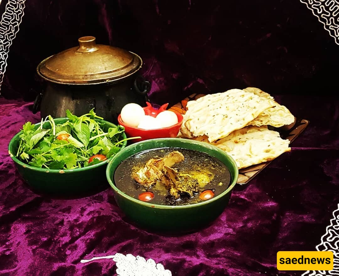 Recipe for Abgoosht Ghormeh Sabzi; Taste the Abgoosht Ghormeh of Hamadan Once