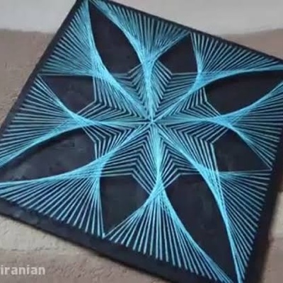 Fascinating String Art with Nails + Photos