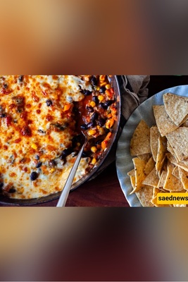 Cover Your Veggies in Cheese: The Giant Black Bean Bake You’ll Scoop with Chips