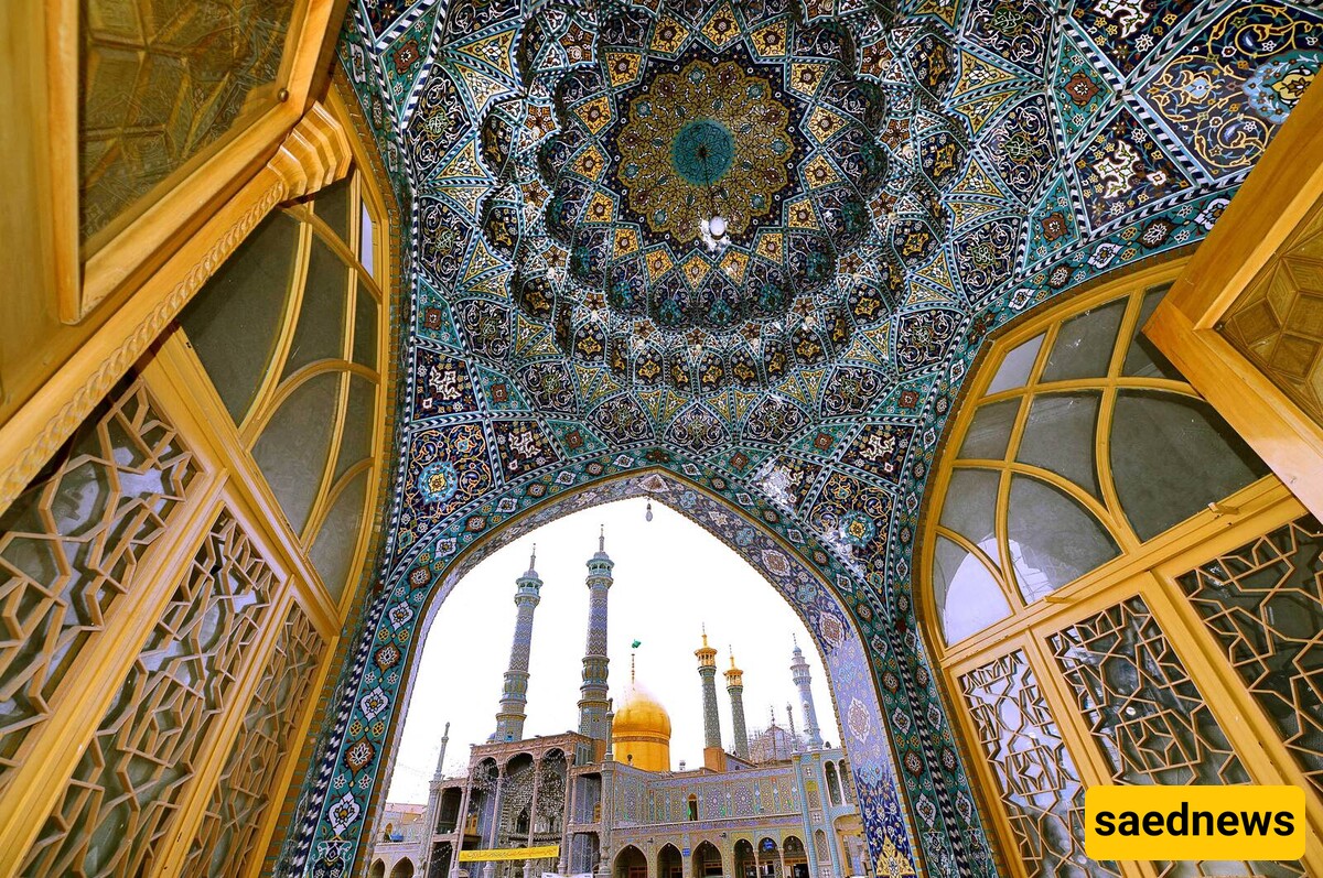 One of the entrances to the compound of the mosque