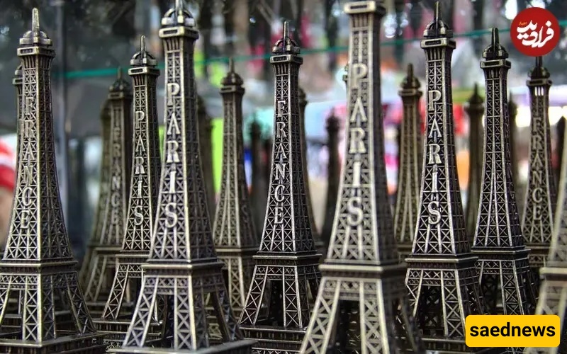 Eiffel Tower Inside a Cherry Stone