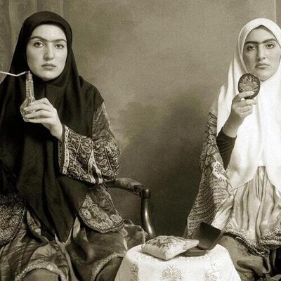 A Collection of Images Showing the Interesting Costumes and Makeup of a Street Theater Troupe During the Qajar Era / What a Cool Group They Were