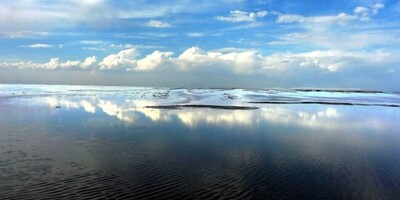 Lake Howz-e Soltan in Qom: A Stunning Reflection of the Sky!
