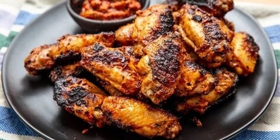 Grilled Chicken Wings with Potatoes and Special Sauce | Recipe + Video