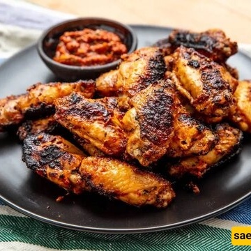 Grilled Chicken Wings with Potatoes and Special Sauce | Recipe + Video