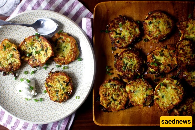 Potato, Scallion and Kale Cakes
