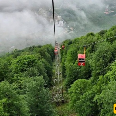 Namak Abroud Tourist Town: Scenic Cable Car, Mountain Sled, and Pristine Nature