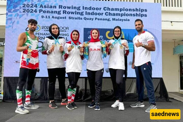 Iranian Rowers Shine at 2024 Asian Indoor Championships, Capturing 9 Medals!