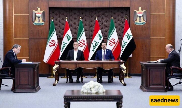 Tehran, Baghdad Ink 14 MoUs on Pezeshkian First Tour to Iraq