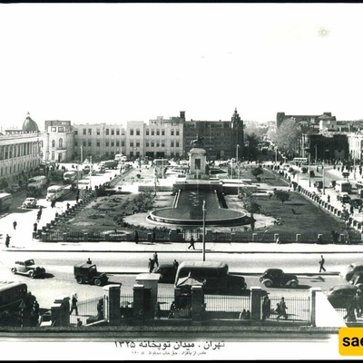 Rare Unseen Photo of Topkhaneh Square During the Qajar Era