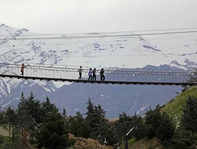 Milad Tower Suspension Bridge