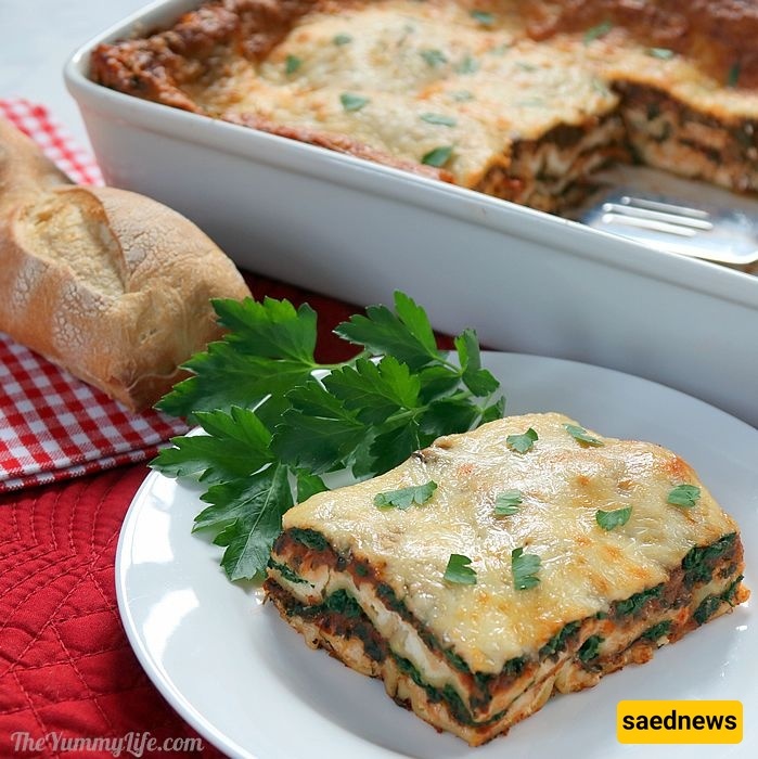Spinach and Mushroom Lasagna