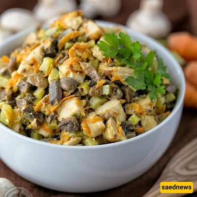 Warm Chicken and Mushroom Salad Recipe: A Quick and Delicious Lunch