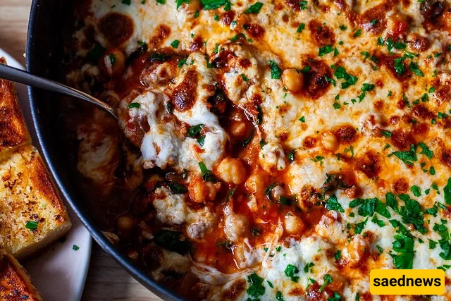 ziti chickpeas with sausage and kale