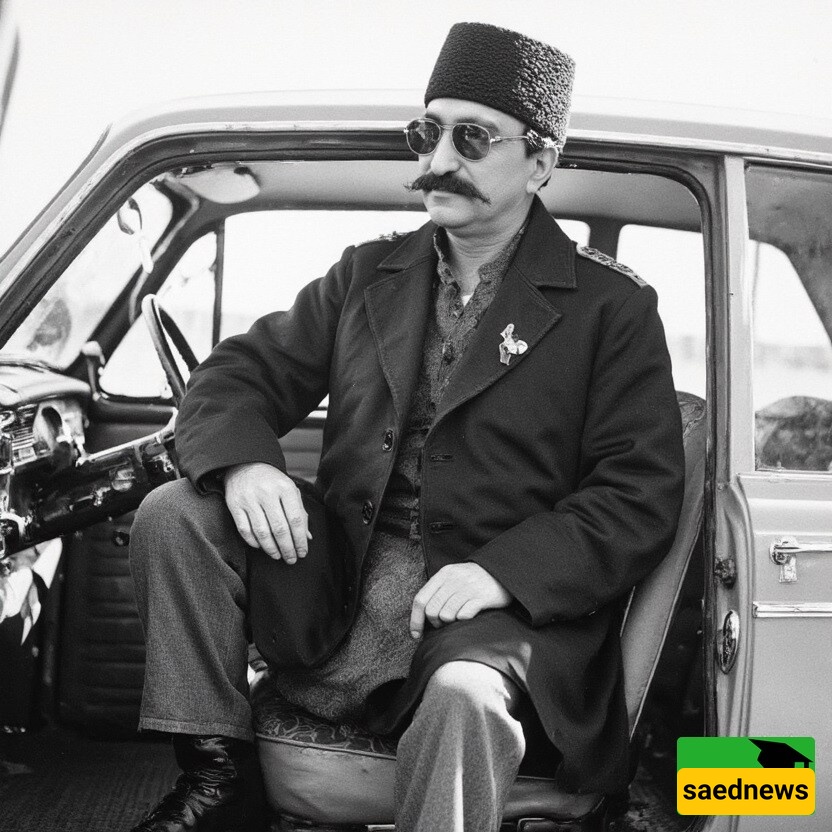 Breaking News: Trump made an unofficial trip to Iran and snapped a souvenir photo with Naser al-Din Shah Qajar at Azadi Square! 📸