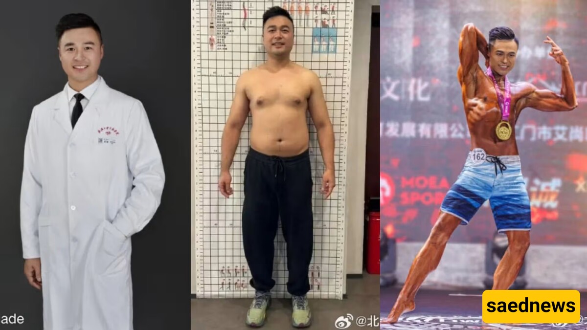 The doctor who lost 25 kilograms in 42 days and won bodybuilding competitions!(Images)