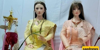 Marriage to Two Sex Dolls in the Most Sacred Buddhist Site
