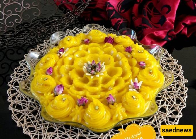 Today's Traditional and Delicious Dessert: How to Make Saffron Rice Flour Halva