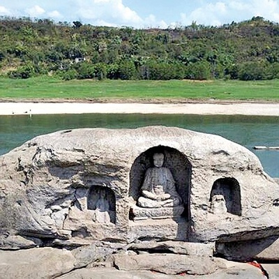 Years of Drought Lead to the Discovery of Buddha Statues!