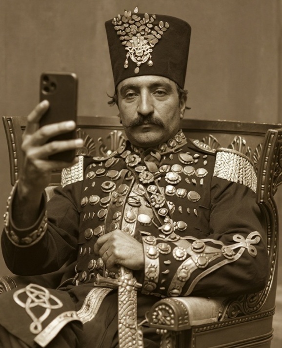 Unveiling The Very First Selfie in Iran’s History (maybe even the world’s), Leaked From Naser al-Din Shah Qajar’s Album; the King’s Vibe is Something Else…