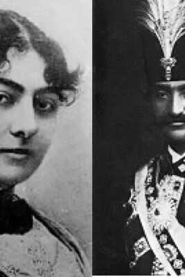 Fatemeh Khanum, the beloved favorite of Naser al-Din Shah, wearing a Termeh embroidered bodice on the first day of winter, with eyes resembling those of Jeyran, in the Hall of Mirrors.